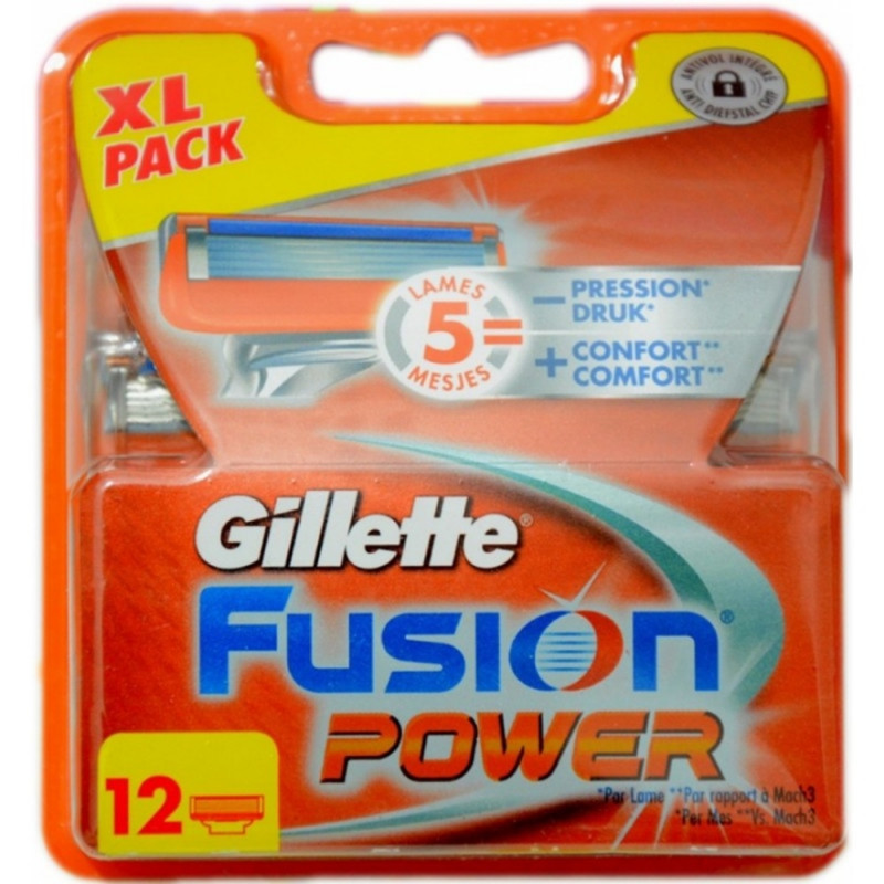 Gillette Fusion POWER skutimosi peiliukai 12 vnt