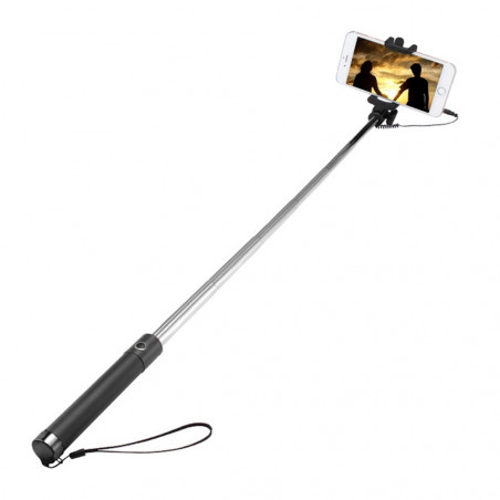 Asmenukių teleskopinė lazda su laidu S5 | Selfie lazda
