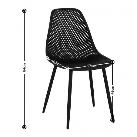 Kėdės 52x46,5 cm - juodos - STAR_SEAT_13