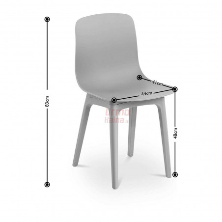 Kėdės, pilkos 44x41 cm STAR-SEAT-06