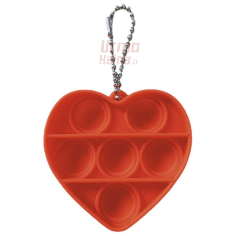 Antistresinis terapinis žaislas POP IT Orange Heart