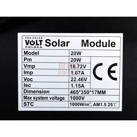 Saulės elektrinės rinkinys VOLT 50 W 12 V