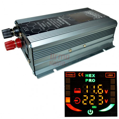 Inverteris VOLT HEX PRO 800 LCD 12V/230V/800W