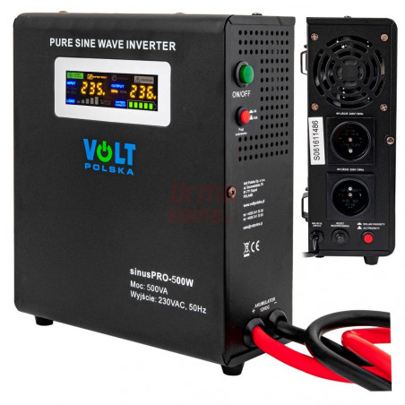 Inverteris VOLT UPS SINUSPRO-500W 12V/230V/500W