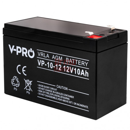 Akumulatorius AGM 12V 10Ah VPRO