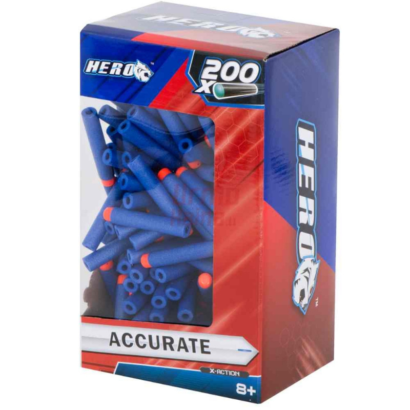 Kulkos žaisliniams šautuvams 200 vnt. 7,2 cm Kulkos žaisliniams šautuvams 200 vnt. 7,2 cm