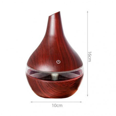 Oro drėkintuvas, difuzorius IT1 300 ml USB, rudas