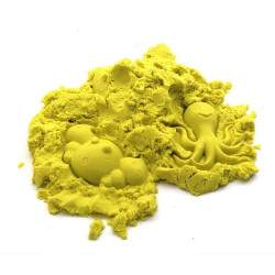 Kinetinis smėlis - geltonas
