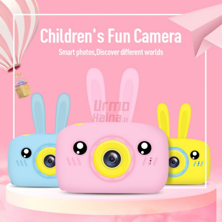 Vaikiškas fotoaparatas su ekranu Bunny