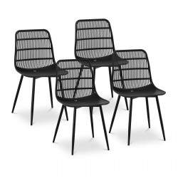 Kėdės 46,5x45,5 cm - juodos - STAR_SEAT_09