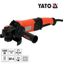 Kampinis šlifuoklis YATO 1400 W 125 mm YT-82099