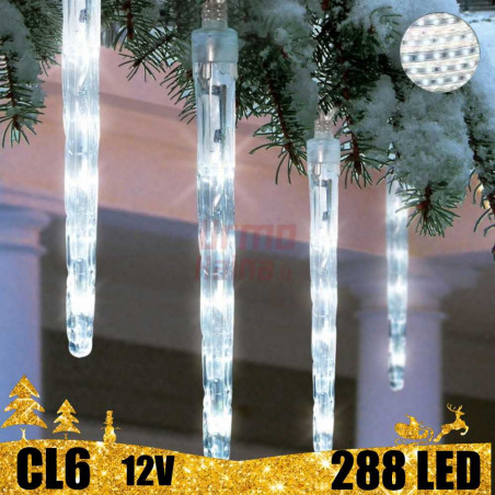 LED girlianda meteorų lietus 30 cm SPC CL6 12V