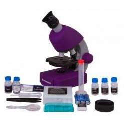 Mikroskopas Bresser Junior 40-640x - violetinis