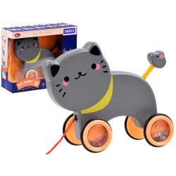 Žaislinis kačiukas ant ratų
