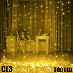 300 LED girlianda Užuolaida - Krioklys CL3