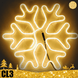 Kalėdinė LED dekoracija Snaigė Neon 50 cm CL3