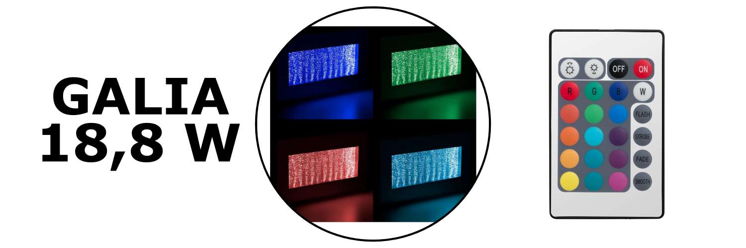 Burbulinė siena LED